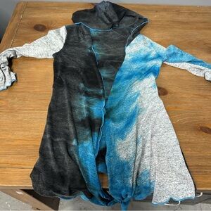 Colorblock Hooded Cardigan